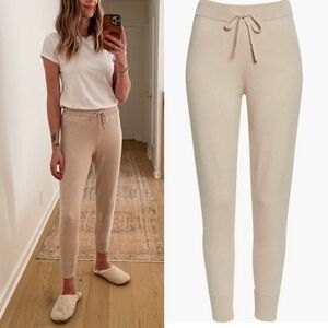 Jenni Kanye Tan Cashmere Blend Lounge Jogger